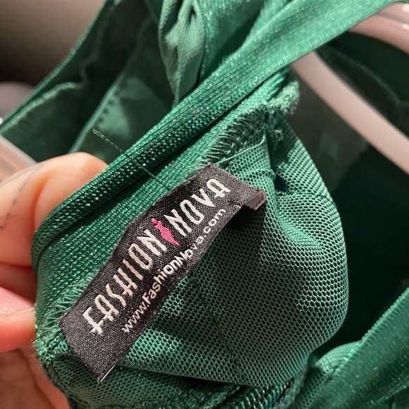 Two Piece Emerald Green Outfit - Picture 5 of 9